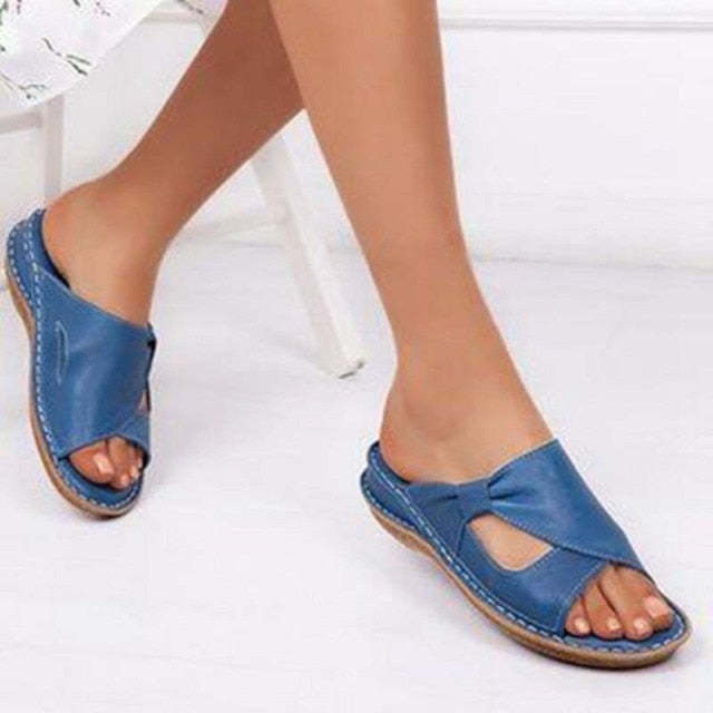 2022 Summer New Woman Flat Platform Sandals Soft Comfortable