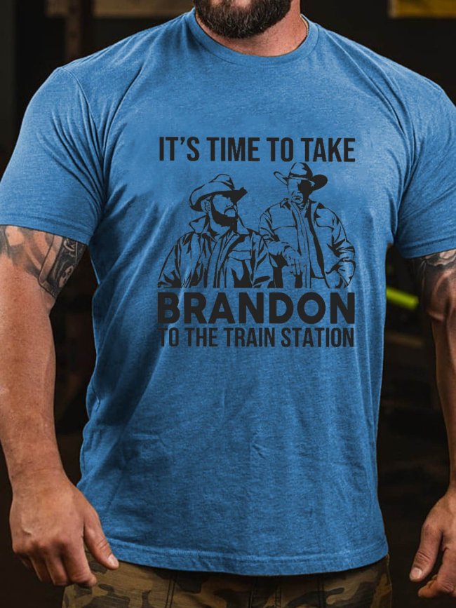 Men It's Time To Take B To The Train Station Tee