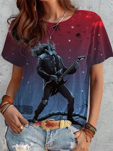 Women's Rock Print T-Shirt