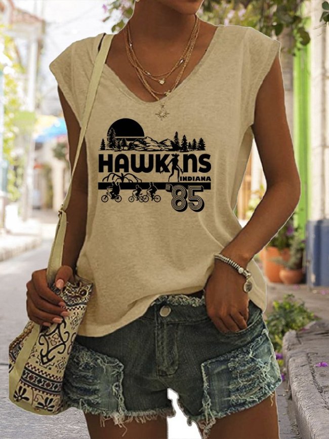 Women's Hawkins Indiana Print Tank Top