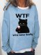 WTF Wine Time Finally Women's Cat Sweatshirts