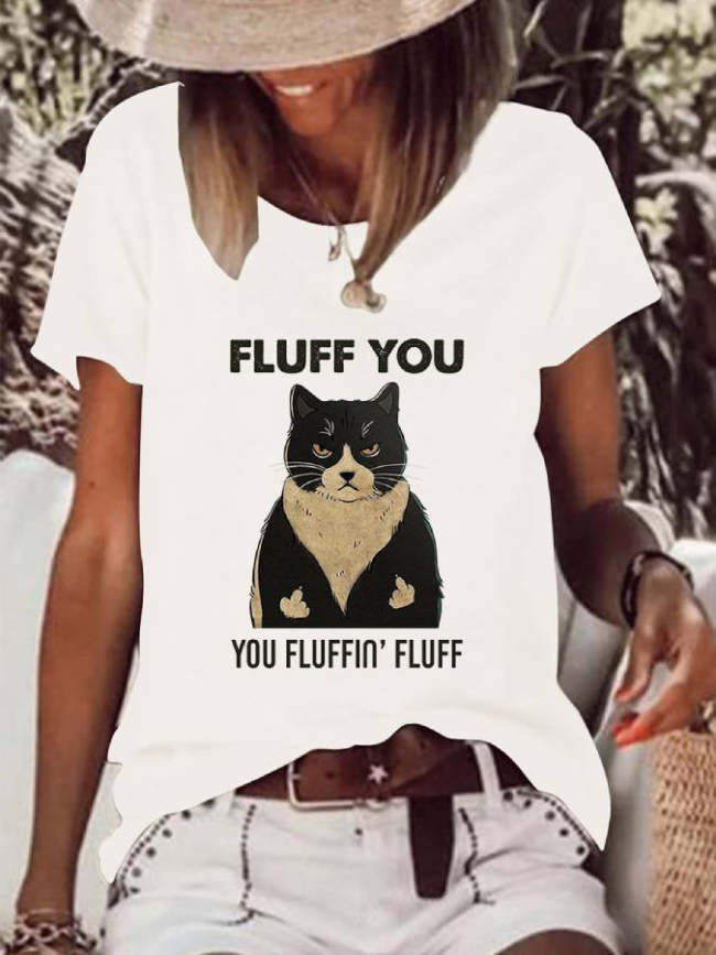 Fluff You You Fluffin' Fluff Cat Essential T-Shirt