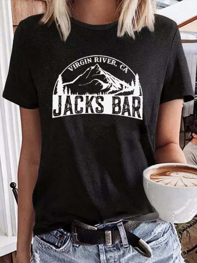 Women's River Bar Print T-Shirt