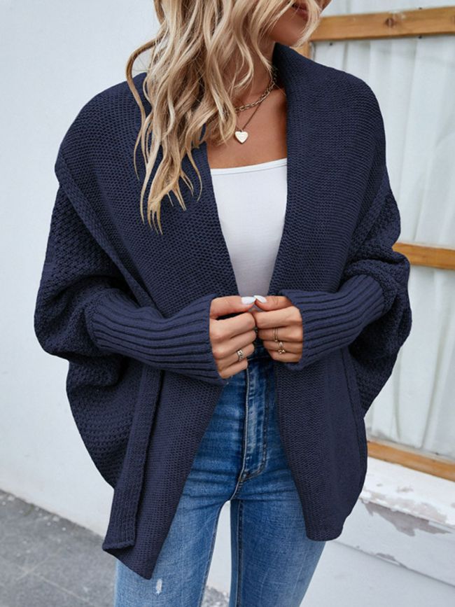 Women's Sweater Cardigan Dolman Sleeve Open Front Cardigan