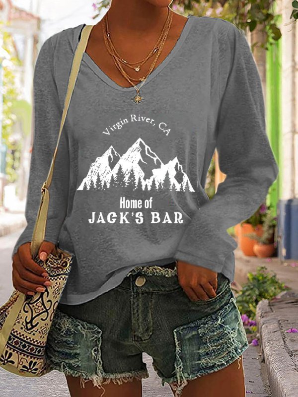 Women's River Bar V-neck T-Shirt