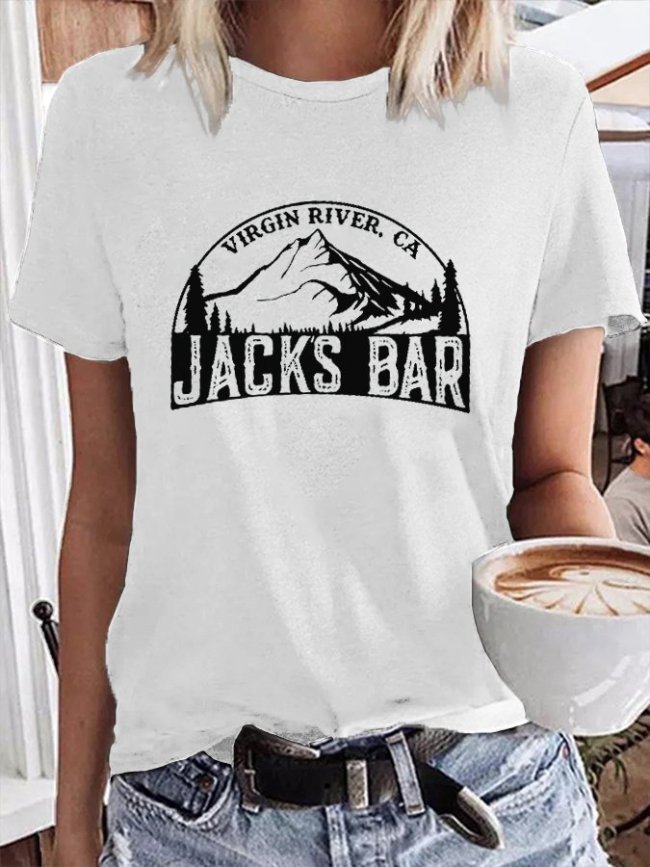 Women's River Bar Print T-Shirt