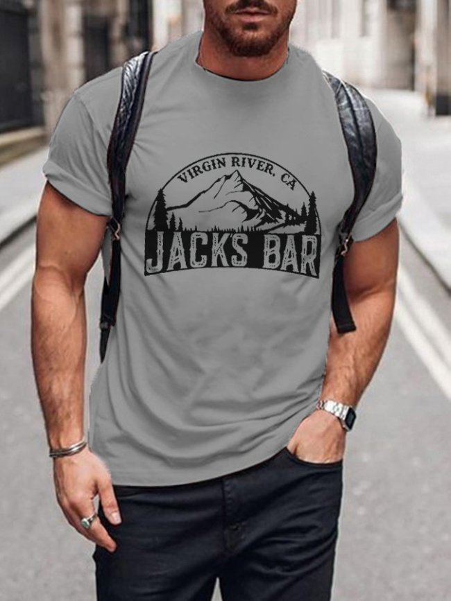 Men's River Bar Print T-Shirt