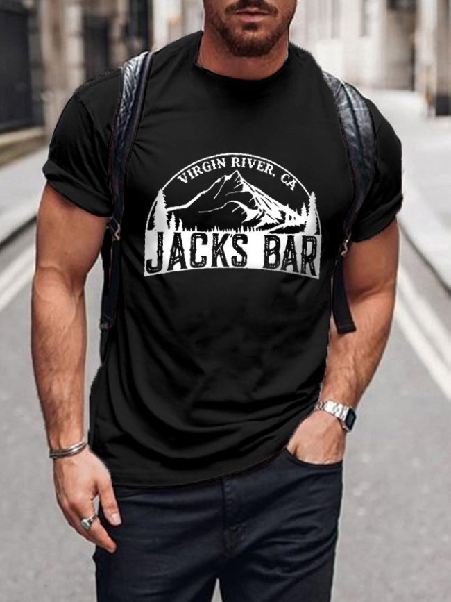 Men's River Bar Print T-Shirt