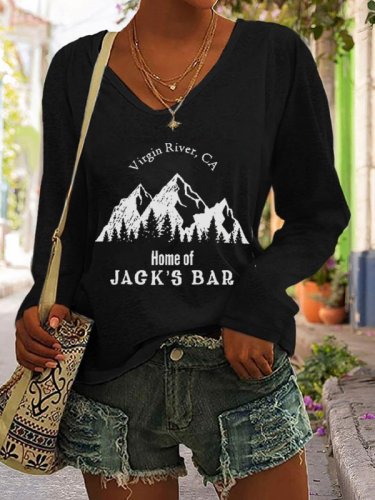 Women's River Bar V-neck T-Shirt