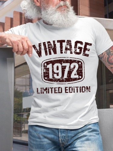 Men 50 Year Old Gifts Vintage 1972 Limited Edition 50th Birthday Classic T-shirt