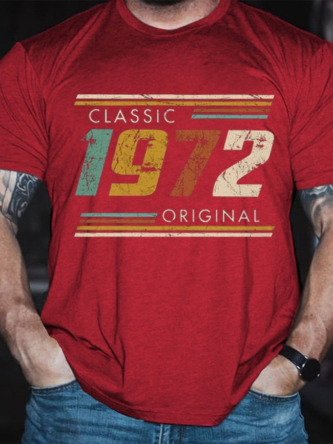 Men Classic 1972 Original Vintage  Classic T-shirt