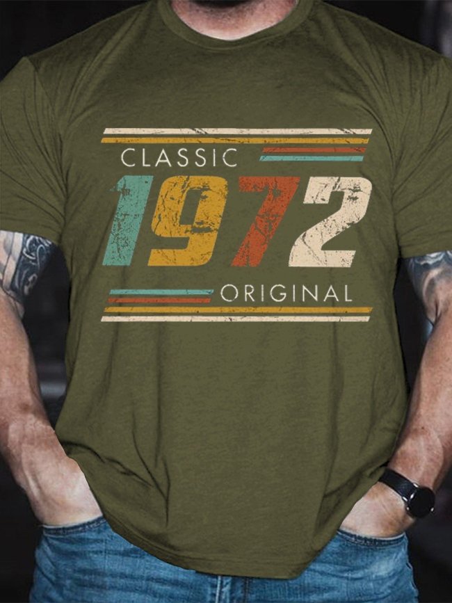 Men Classic 1972 Original Vintage  Classic T-shirt