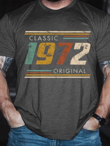 Men Classic 1972 Original Vintage  Classic T-shirt