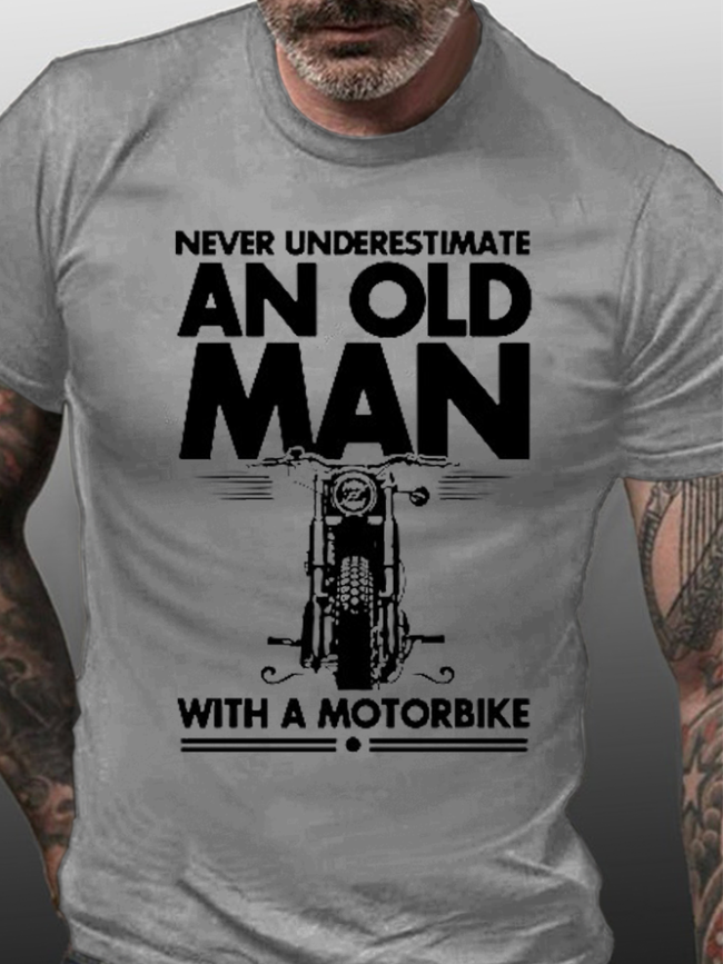 Never Underestimate An Old Man With A Motorbike Shirts&Tops