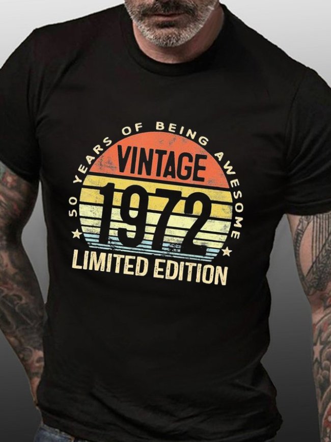 50 Year Old Gifts Vintage 1972 Limited Edition 50th Birthday Shirt