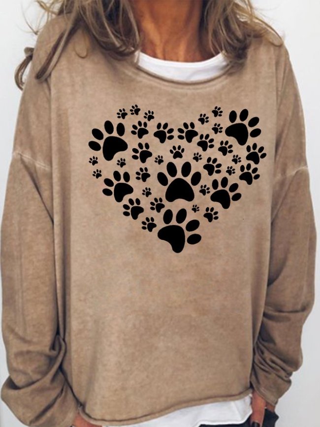 Cute Dog Paw Funny Sweatshirts
