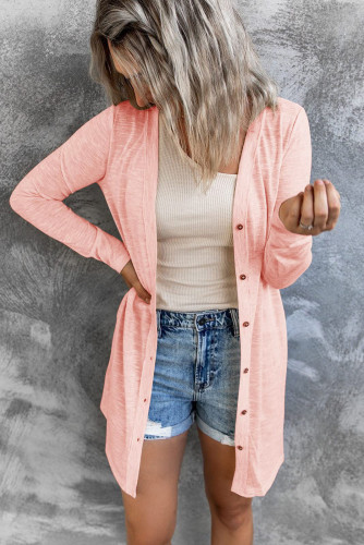 Long Sleeve Solid Color Lightweight Cardigan for Women