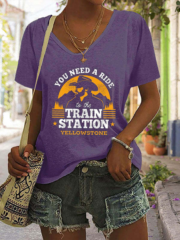 You Need A Ride To The Train Station Short Sleeve T-Shirt