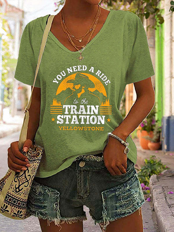 You Need A Ride To The Train Station Short Sleeve T-Shirt