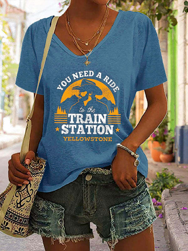 You Need A Ride To The Train Station Short Sleeve T-Shirt