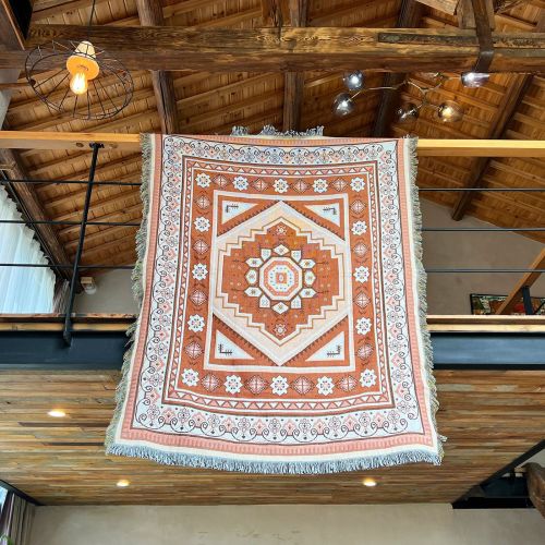 130*160 Southwest Native American Indian Throw Blanket Aztec Blanket for Bed Couch/Sofa/Chair/Recliner/Loveseat/Window/Hiking/RV