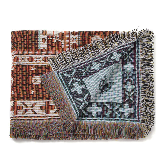 Rust Southwest Native American Indian Throw Blanket Aztec Blanket for Bed Couch/Sofa/Chair/Recliner/Loveseat/Window/Hiking/RV