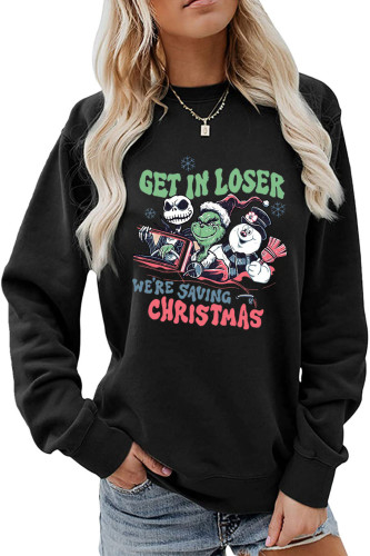 Get in Looser We're Saving Women's Crew Neck Christmas Sweatshirt