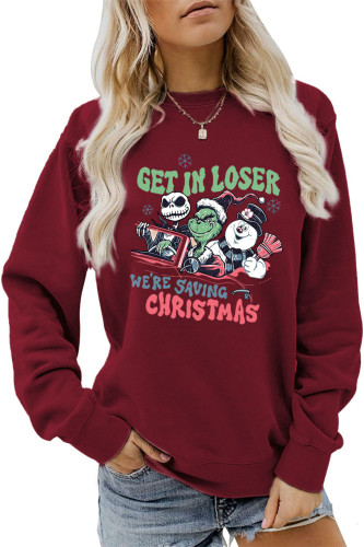 Get in Looser We're Saving Women's Crew Neck Christmas Sweatshirt