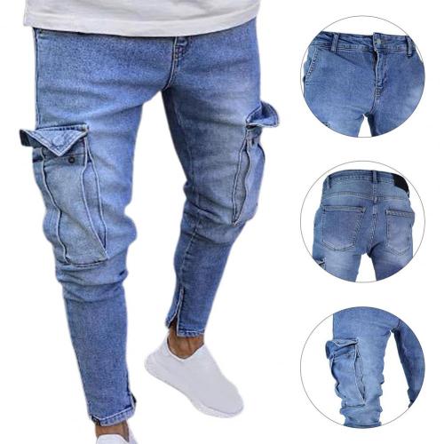 Street Guys Jeans Solid Color Bleach Mid Rise Ankle Fitted Jeans