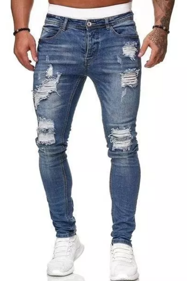 Men's Ripped Skinny Jeans Pant