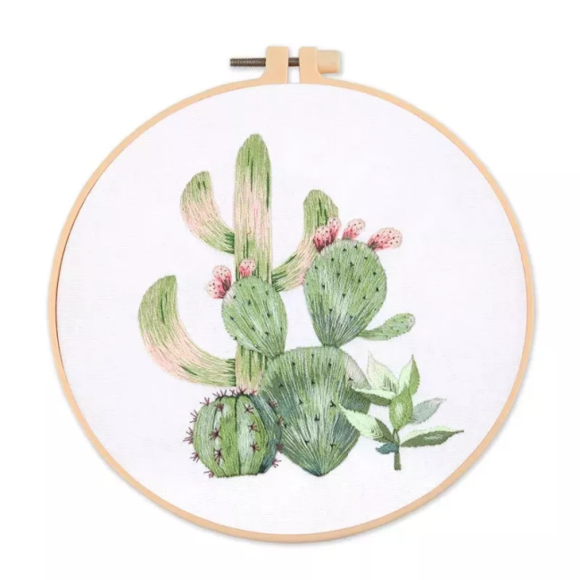Llama & Cactus DIY Hand Embroidery Kit 20cm