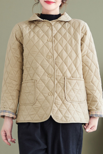 Womens Cotton Coat Quilted Jacket Light Weight Jacket for Women