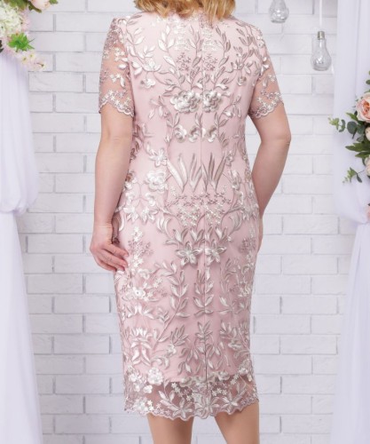 Women's Dress Embroidered Floral Lace Cocktail Party Dress Mother of the Bride Dress