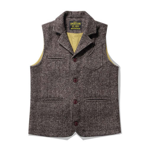 Men's Retro Vest British Wool Blend Vest