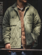 Men's Jacket Vintage Peach Skin Quilted Coat Unisex Coat