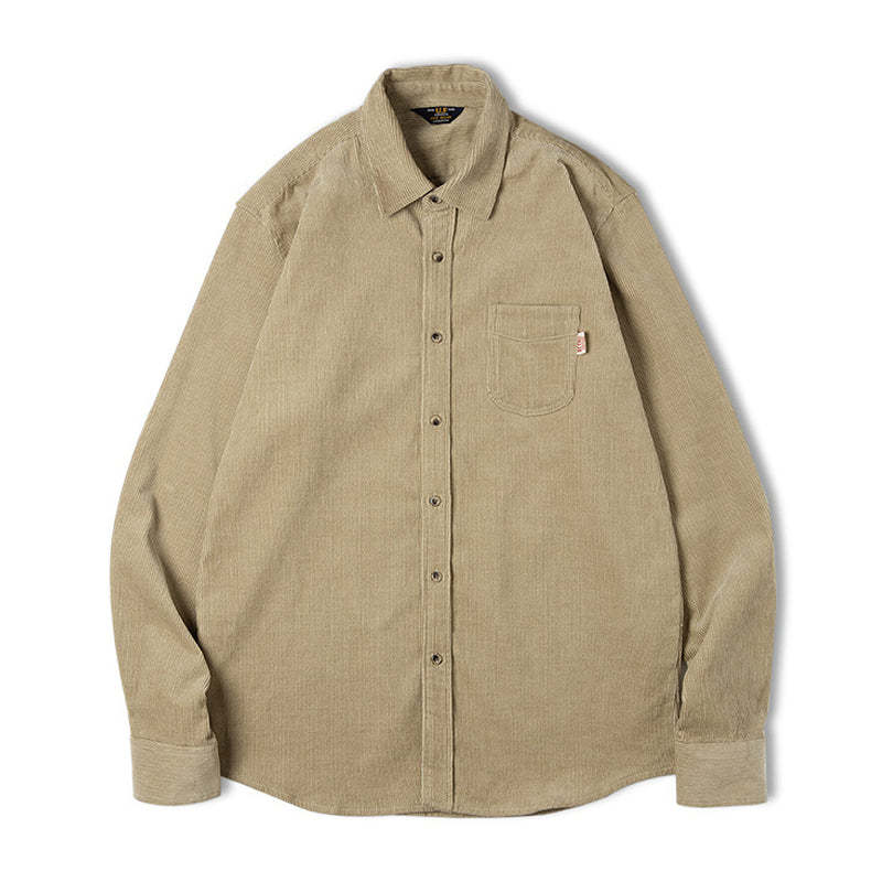 US 46.65 Men's Shirt Cotton Corduroy Shirt in 4 Colors