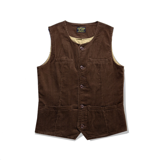 Men's Retro Vintage Corduroy Vest