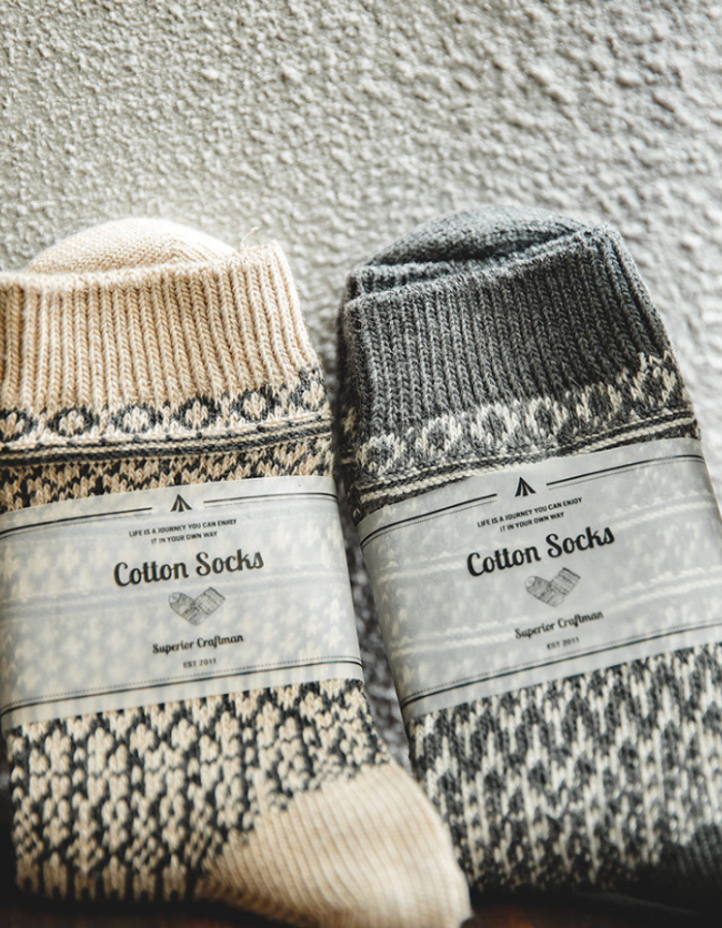 Men's Indian Ethnic Style Knitted Socks