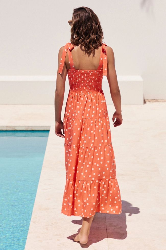 Women's Boho Dress Flowy Maxi Dress Spaghetti Tie Strap Beach Dress Ruffle A-line Long Swing Dress