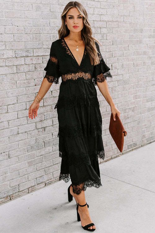 Holiday Summer Lace Maxi Dress - 3 Colors