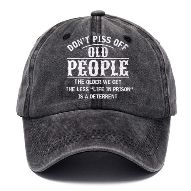 We The People Are Pissed Off Printed Baseball Cap Washed Cotton Hat