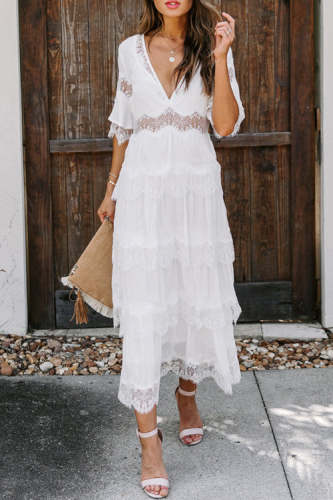 Holiday Summer Lace Maxi Dress - 3 Colors