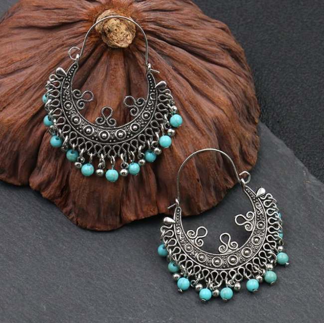 Western Retro Style Fashion Earrings