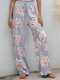 Women's Pant Casual High Waist Loose Pants Floral Print Wide Leg Pants Yoga Pant