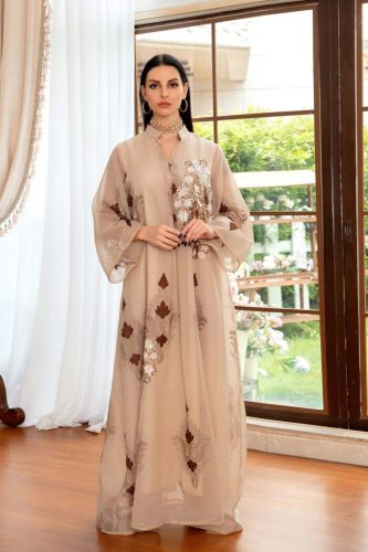 Women’s Fashion Abayas Elegant Mesh Sequins Dress 3Colors
