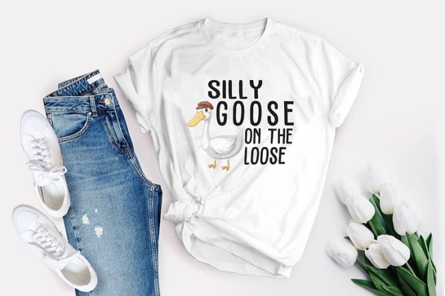 Goose Sweater, Funny Goose Pullover, Silly Goose Shirt, Funny Shirt