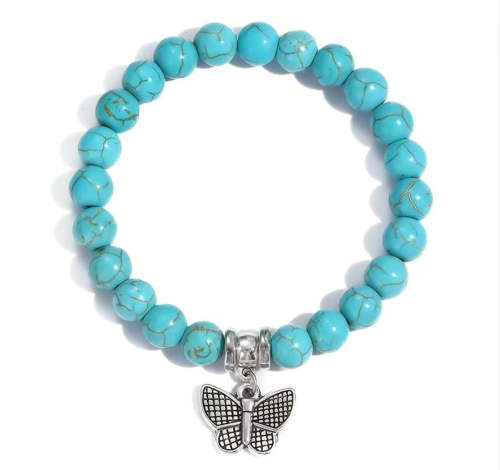 Women's Boho Butterfly Turquoise Bracelet
