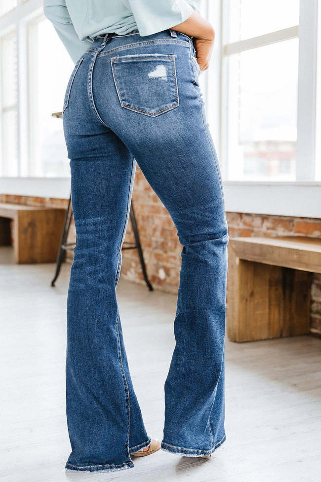 US$ 36.99 - Cowgirl Jeans Wash High Rise Flare Denim Jeans - www ...