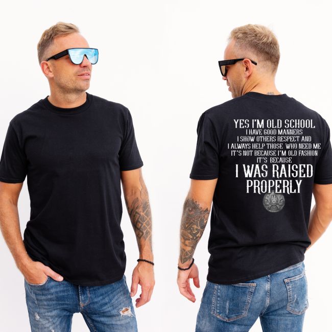 Yes I'm Old School Printed Men's T-shirt
