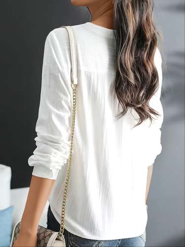 Luxurious Embroidered V-Neck Shirt